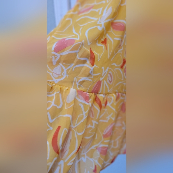 AUW Women's Floral Boho Padded Bra Dress Size Large NWT - Picture 6 of 8